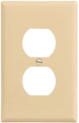 CW WALLPLATE 1G DUPLEX POLY IVO