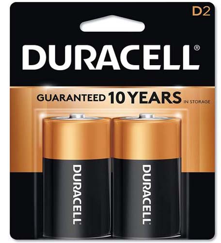 DURACELL COPPERTOP D-2PK