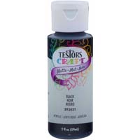 TESTORS CRAFT PAINT BLACK 2OZ