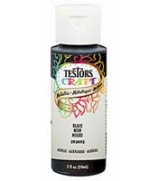 TESTORS CRAFT PAINT BLACK 2Z