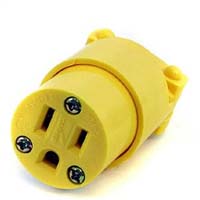 3-WIRE GROUND PLUG 15A 125V YELL