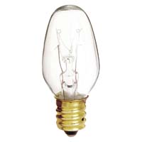 BULB CHANDALIER C7 7W CLEAR S379