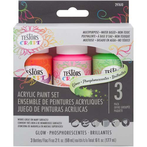 TESTORS PAINT SET 3COLOR GLOW