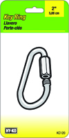 HY-KO KC120 C-Clip, Oval Key Ring, 2-3/8 in Ring