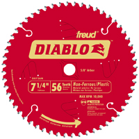 Diablo D0756N Circular Saw Blade, 7-1/4 in Dia, Carbide Cutting Edge, 5/8 in