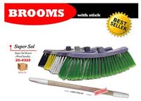 IT BROOM SUPER SOL W/WOOD HDL