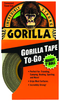 Gorilla 6100109 Heavy-Duty Duct Tape, 30 yd L, 1 in W, Black