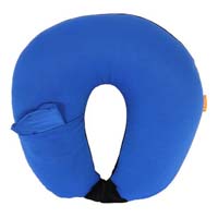 GG NECK PILLOW SPANDEX BLUE