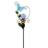 SOLAR BUTTERFLY STAKE BLUE