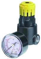 Tru-Flate 24-444 Airline Regulator, 1/4 in, 13 scfm Flow, Polycarbonate