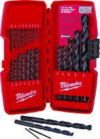 Milwaukee 48-89-2801 Drill Bit Set, Steel, Black Oxide, 21-Piece