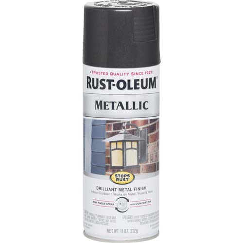 PAINT SPRAY METALLIC BLK 11OZ