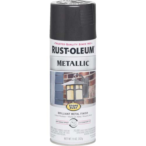 PAINT SPRAY METALLIC BLK 11OZ