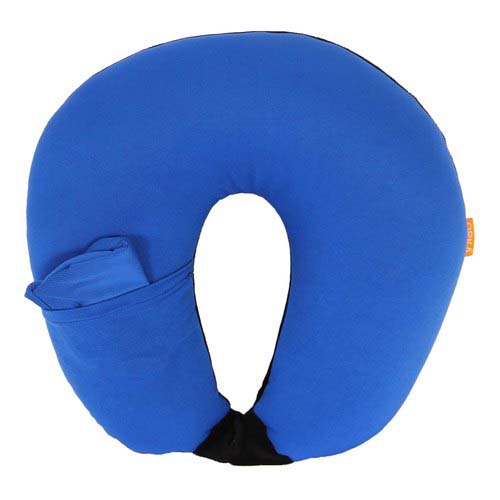 GG NECK PILLOW SPANDEX BLUE