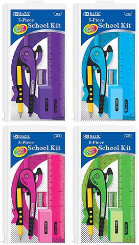 5PC SCHOOL KIT POUCH