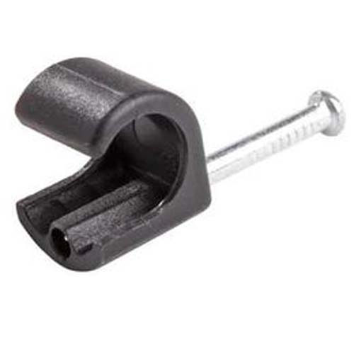 TCA ROUND CABLE CLIPS 5-7 BLACK