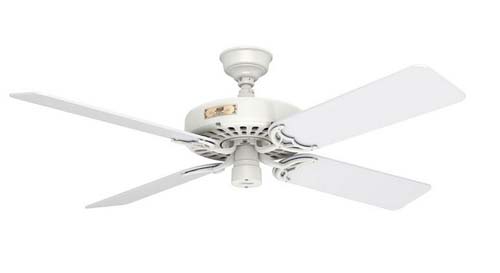 HUNTER FAN 52" ORIGINAL DAMP WHT