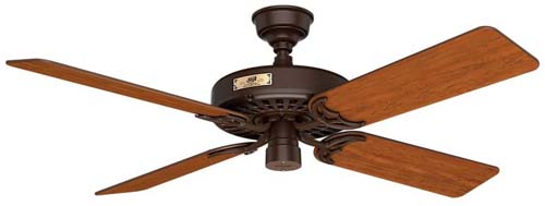 HUNTER FAN 52" ORIGINAL DAMP BRN