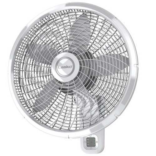 Lasko 18" Oscillating Wall Mount Fan with Remote | 3 Speed