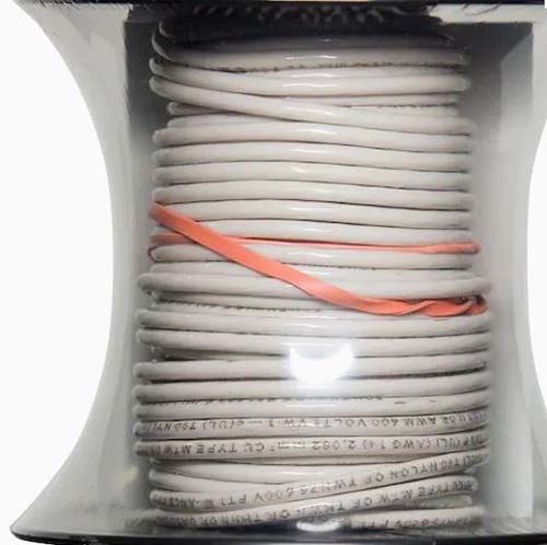 WIRE 14 STR THHN 50FT ROLL WHITE