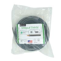 WIRE 6-19 STR THHN BLACK 100FT