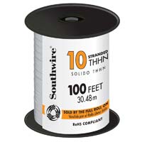 WIRE 10 STR THHN WHITE 100FT