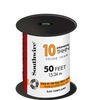 WIRE 10 STR THHN RED 50FT