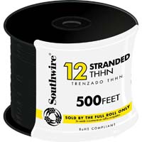 WIRE 12 STR THHN BLK 500FT SPL