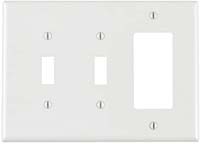 CW WALLPLATE 2SWITCH/DECOR 3G