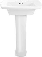 EDGEMERE 8"PEDESTAL SINK WHT