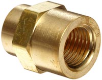 COUPLING BRASS 3/8X1/4 #454-021