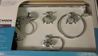 PRESTON 6PC ACCESSORY SET CHROME