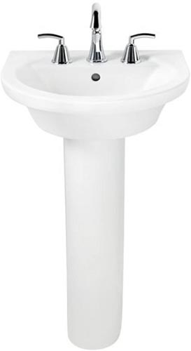 TROPIC PETITE PEDESTAL 8" WHITE