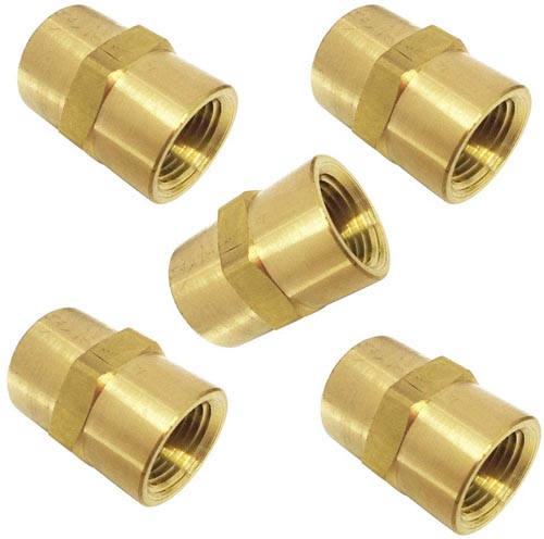 COUPLING BRASS  1/4 #454-001