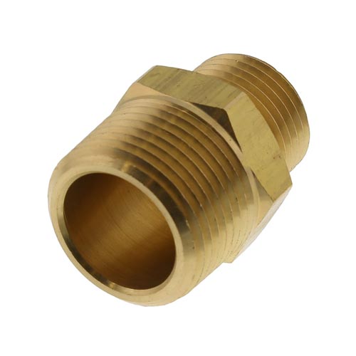 HEX BRASS NIPPLE 3/4X1/2 123-128