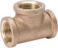 TEE BRASS 1/4  #453-001