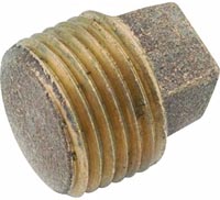 PLUG BRASS (SOLID) 1/4  #458-001