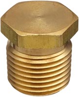 PLUG BRASS (SOLID) 1 1/4 458-096