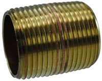 NIPPLE BRASS 1 1/4XCLOSE #466-00