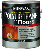 Minwax 130200000 Polyurethane Paint, Clear, Gloss, 1 gal Can