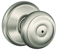 Schlage Georgian F40VGEO619 Privacy Lever, Satin Nickel