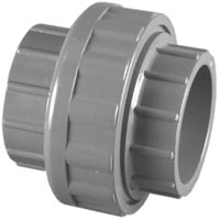 UNION 1 1/2"SCH80 TXT GREY