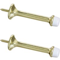 NATIONAL DOOR STOP BRASS 3IN