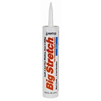 Big Stretch 10016 Acrylic Caulk, White, 10.5 oz Cartridge