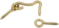 NATIONAL HOOK/EYE SOLID BRASS 1