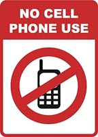 NO CELL PHONES