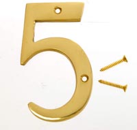 HY-KO 4 POLISHED BRASS NUMBER 5