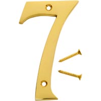 HY-KO 4 POLISHED BRASS NUMBER 7