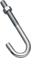 NATIONAL J-HOOK BOLT 3/8X3-3/4 Z