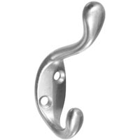 STANLEY COAT/HAT HOOK SATIN NICK